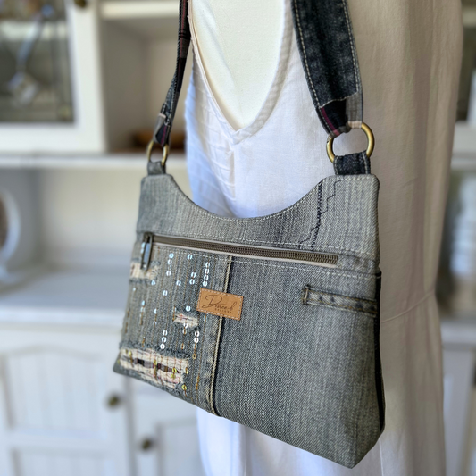 Signature Bag - Distressed Sparkle Duo