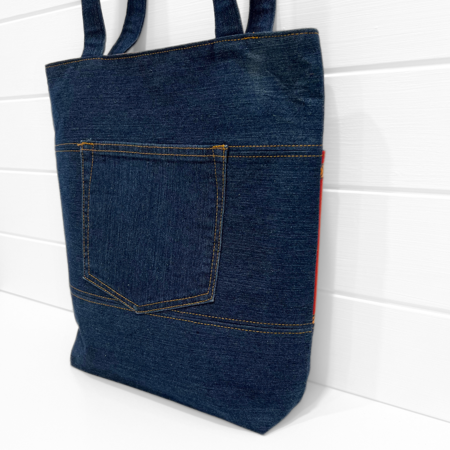 Tote Bag - Magnetic Clip Top - Vintage Blaze
