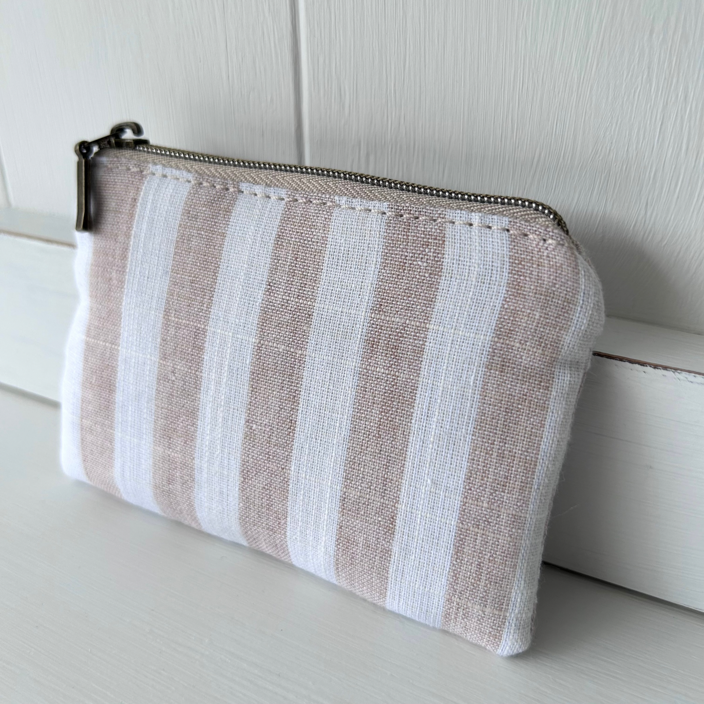 Mini Zipped Pouch - Coastal Stripes