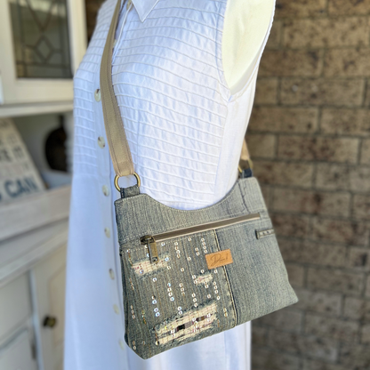 Signature Bag - Distressed Sparkle Duo