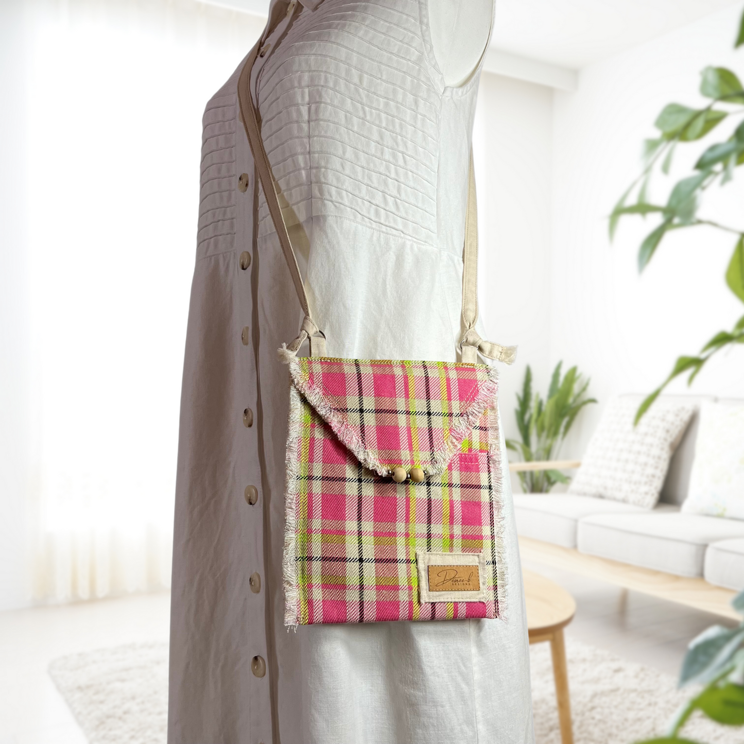 Small Crossbody Bag - Playful Plaid