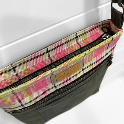 Carry-all Crossbody Bag - Playful Plaid