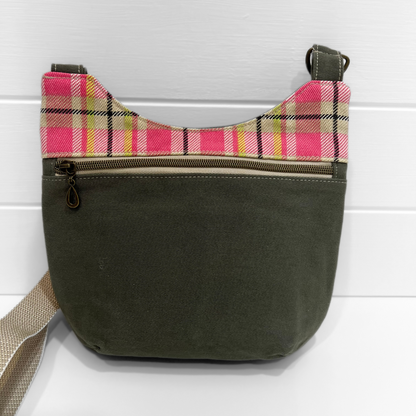 Boho Crossbody Bag - Playful Plaid