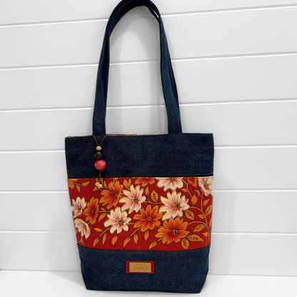 Basic Tote - Clip Top - Vintage Bouquet